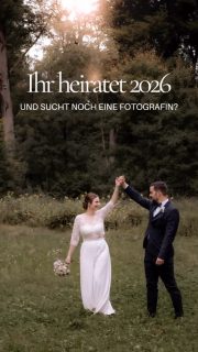 Wedding 2026
Noch ein paar Termine frei
Wenn ihr euch Bilder wollt, die sich nicht gestellt anfühlen, sondern nach euch aussehen → meldet euch

#hochzeitsfotografnürnberg
#hochzeitsfotograffürth
#hochzeitfranken
#hochzeitnürnberg
#hochzeitbayern
